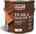 KRAFT TEAK & DECK OIL ΠΟΛΥΟΥΘΕΡΑΝΗΣ ΑΧΡΩΜΟ ΜΑΤ 0.75L