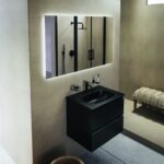 ΝΙΠΤΗΡΑΣ ΕΠΙΠΛΟΥ TESI II 62,5x45cm ΜΑΥΡΟΣ IDEAL