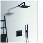 ΒΡΑΧΙΟΝΑΣ ΤΟΙΧΟΥ IDEALRAIN ΣΤΡΟΓΓΥΛΟΣ 40cm SILK BLACK IDEAL