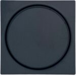 ΣΧΑΡΑΚΙ ΑΣΦΑΛΕΙΑΣ 12x12cm ΤΕΤΡΑΓΩΝΟ ΜΑΥΡΟ PICCADILY