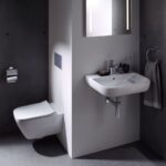 ΛΕΚΑΝΗ ΚΡΕΜΑΣΤΗ SMYLE SQUARE ΣΕΤ ΜΕ SOFT CLOSE ΚΑΠΑΚΙ RIMFREE GEBERIT