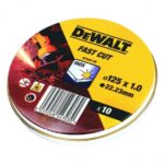 DEWALT-DT3507 ΔΙΣΚΟΣ ΚΟΠΗΣ INOΞ 125 x 1 x 22,2 (ΣΕΤ 10τμχ)