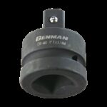 ΑΝΤΑΠΤΟΡΑΣ BENMAN, 1" (Θ) x 3/4" (Α) ΜΑΥΡΟΣ 58mm