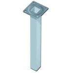 ΠΟΔΙ ΤΡΑΠΕΖΙΟΥ ES ΤΕΤΡΑΓΩΝΟ 25Χ25ΜΜ Η700 ΛΕΥΚΟ