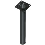 ΠΟΔΙ ΤΡΑΠΕΖΙΟΥ ES ΣΤΡΟΓΓΥΛΟ Φ 30ΜΜ Η300 ΜΑΥΡΟ