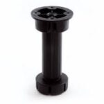 ΠOΔΙ ΜΠAΖΑΣ ΜΕ ΦΑΡΔY ΠEΛΜΑ H150mm / μαύρο