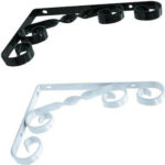 ΔΙΑΚΟΣΜΗΤΙΚΗ ΓΩΝΙΑ  ΣΤΗΡΙΞΗΣ ΡΑΦΙΟΥ  280x150 15kg / ΜΑΥΡΟ