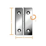 ΜΕΝΤΕΣΕΣ ΜΠΡΟΥΝΤΖΙΝΟΣ 40x25x0,7mm, 4ΤΕΜ