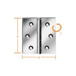 ΜΕΝΤΕΣΕΣ ΜΠΡΟΥΝΤΖΙΝΟ 40x40 0,9mm -  2τμχ