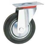 Ρόδα με πέλμα Φ100 102χ84mm μαύρη