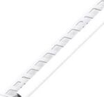 ΠΡΟΦΙΛ ΠΛΑΚΙΔΙΩΝ ΜΕ ΚΑΜΠΥΛΩΤH ΕΞΩΤΕΡΙΚH ΓΩΝΙΑ ΑΠΟ ΠΛΑΣΤΙΚΟ (PVC)  8 x 19,5 mm, ΛΕΥΚΟ 1M