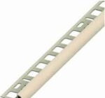 ΠΡΟΦΙΛ ΠΛΑΚΙΔΙΩΝ ΜΕ ΚΑΜΠΥΛΩΤH ΕΞΩΤΕΡΙΚH ΓΩΝΙΑ ΑΠΟ ΠΛΑΣΤΙΚΟ (PVC) 10 x 19,5 mm, ΜΠΕΖ 1M