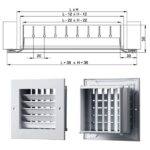 KΑΠΑΚΙ ΕΞΑΕΡΙΣΜΟΥ ΑΛΟΥΜΙΝΙΟΥ ΜΕ ΔΙΠΛΕΣ ΓΡΙΛΙΕΣ L300 x H200 ΛΕΥΚΟ
