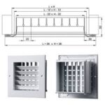 KΑΠΑΚΙ ΕΞΑΕΡΙΣΜΟΥ ΑΛΟΥΜΙΝΙΟΥ ΜΕ ΔΙΠΛΕΣ ΓΡΙΛΙΕΣ L200 x H100 ΛΕΥΚΟ