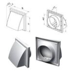 ΣΤΟΜΙΟ ΕΞΑΕΡΙΣΜΟΥ ΠΛΑΣΤΙΚΟ, Ø100MM, 154Χ154ΜΜ, ΛΕΥΚΟ