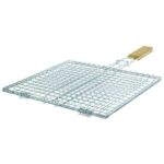 ΣΧΑΡΑ ΨΗΣΙΜΑΤΟΣ ΚΑΡΕ Β (38,5χ31,5cm) με ΞΥΛΟ  ΙΝΟΞ 18/10 (Ν.10081)