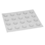 Αποσβεστήρας κρούσεων/θορύβου διάφανος Φ9,5 x 3,8mm x 20 τεμ.