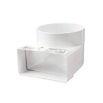 ΑΝΤΑΠΤΟΡΑΣ ΓΩΝΙΑ 90° Φ100 σε 110x55 mm