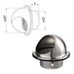 ΣΤΟΜΙΟ ΕΞΑΕΡΙΣΜΟΥ Φ100ΜΜ,  ΙΝΟΞ