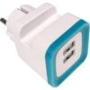 ΑΝΤΑΠΤΟΡΑΣ ΑΠΟ 1 ΣΟΥΚΟΥ ΣΕ 2 USB  - FERRARA   (5V DC 2.4Α KOKKINO) - Image 3