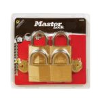 ΛΟΥΚΕΤΟ MASTER LOCK ΜΠΡΟΥΤΖΙΝΟ 40mm (Σετ 4τμχ.)